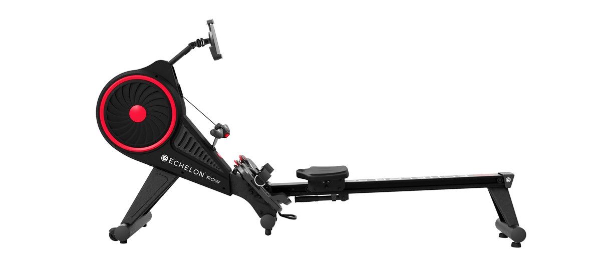 Echelon Row smart rowing machine side view