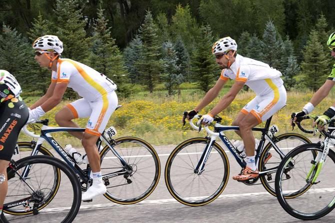 David Lozano and Novo Nordisk teammate Scott Ambrose