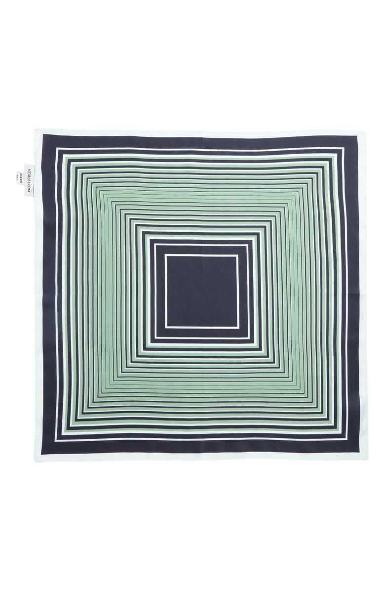 Print Silk Square Scarf