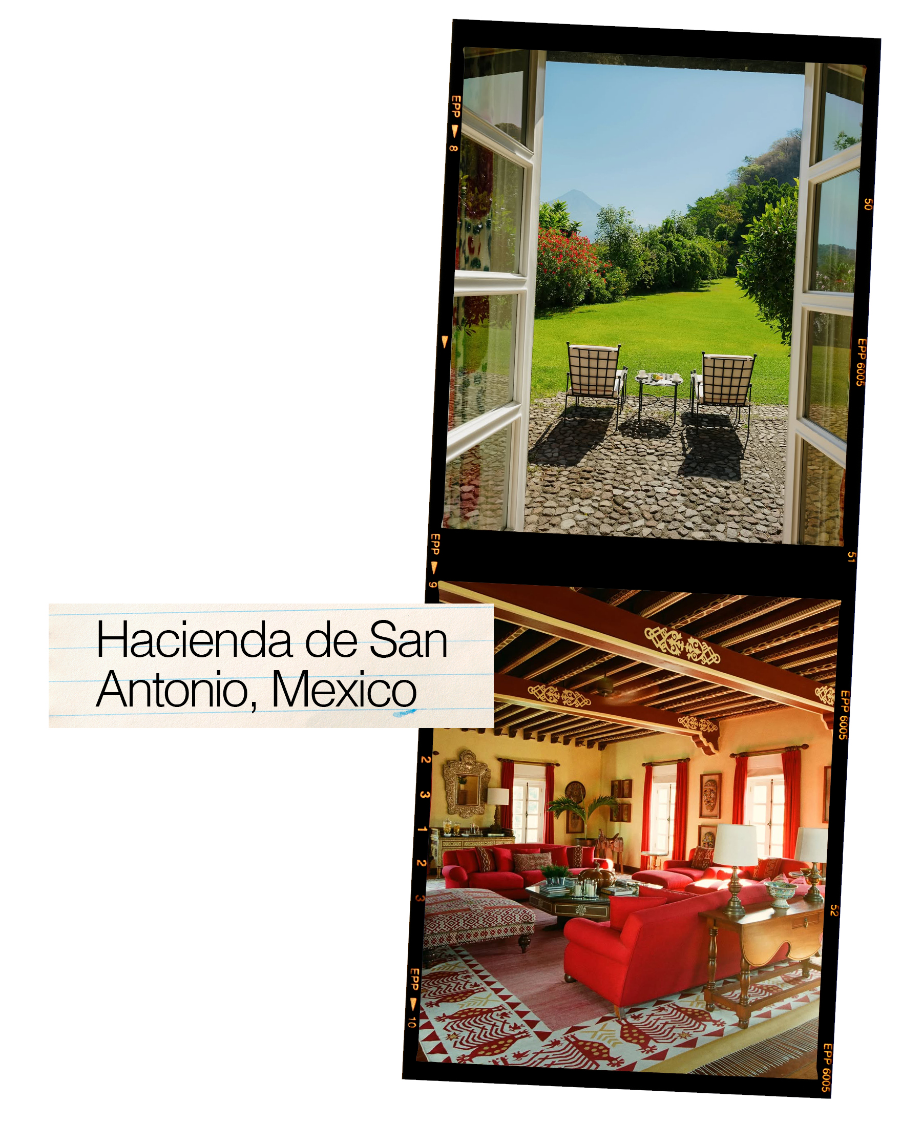 a collage of images featuring Hacienda de San Antonio as a top travel destination for fashion people in 2025