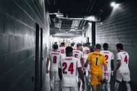 England team in the tunnel during the FIFA World Cup 2026 Group L match between England and Croatia at Dallas Stadium on June 17, 2026 in Dallas, Texas