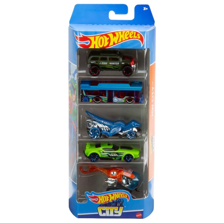 Hot Wheels Set of 5 Toy Cars