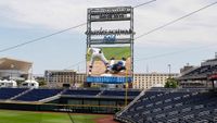 The main video display at Charles Schwab Field Omaha.