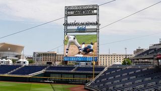 The main video display at Charles Schwab Field Omaha.