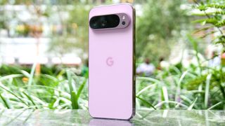 Google Pixel 9 Pro XL back casing showing its cameras.