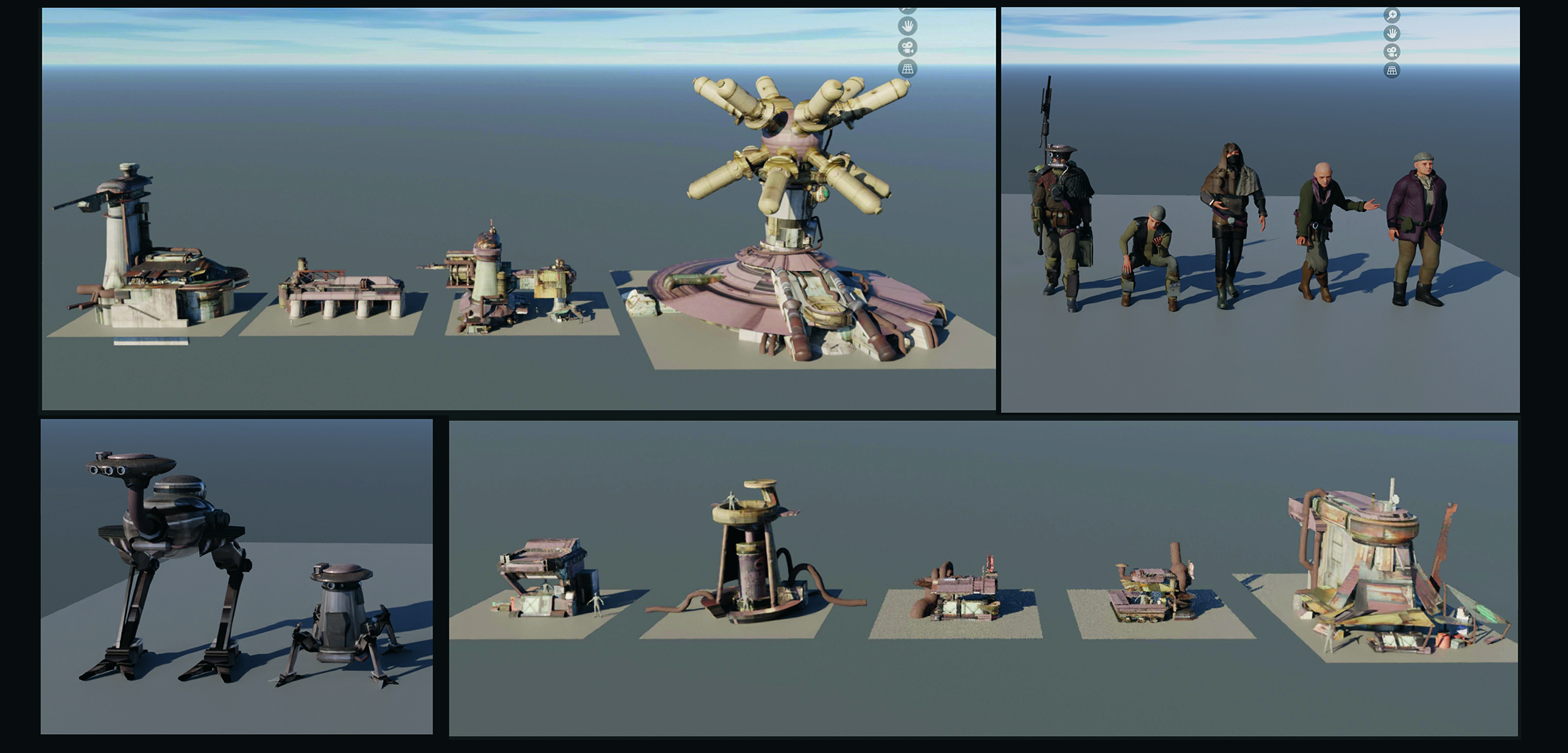 Concept art for a video game 