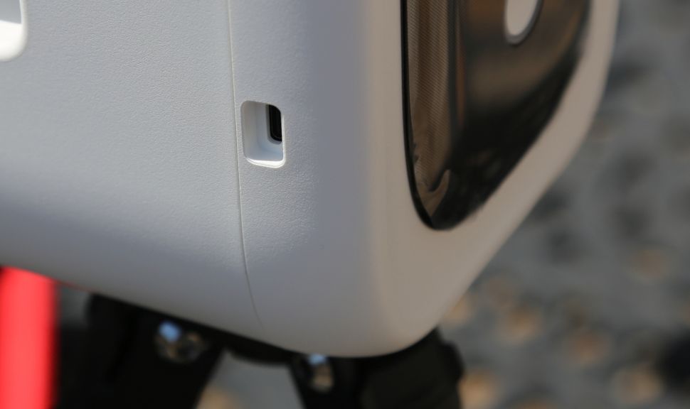 The USB-C port on the ZWO Seestar S50 Pro.