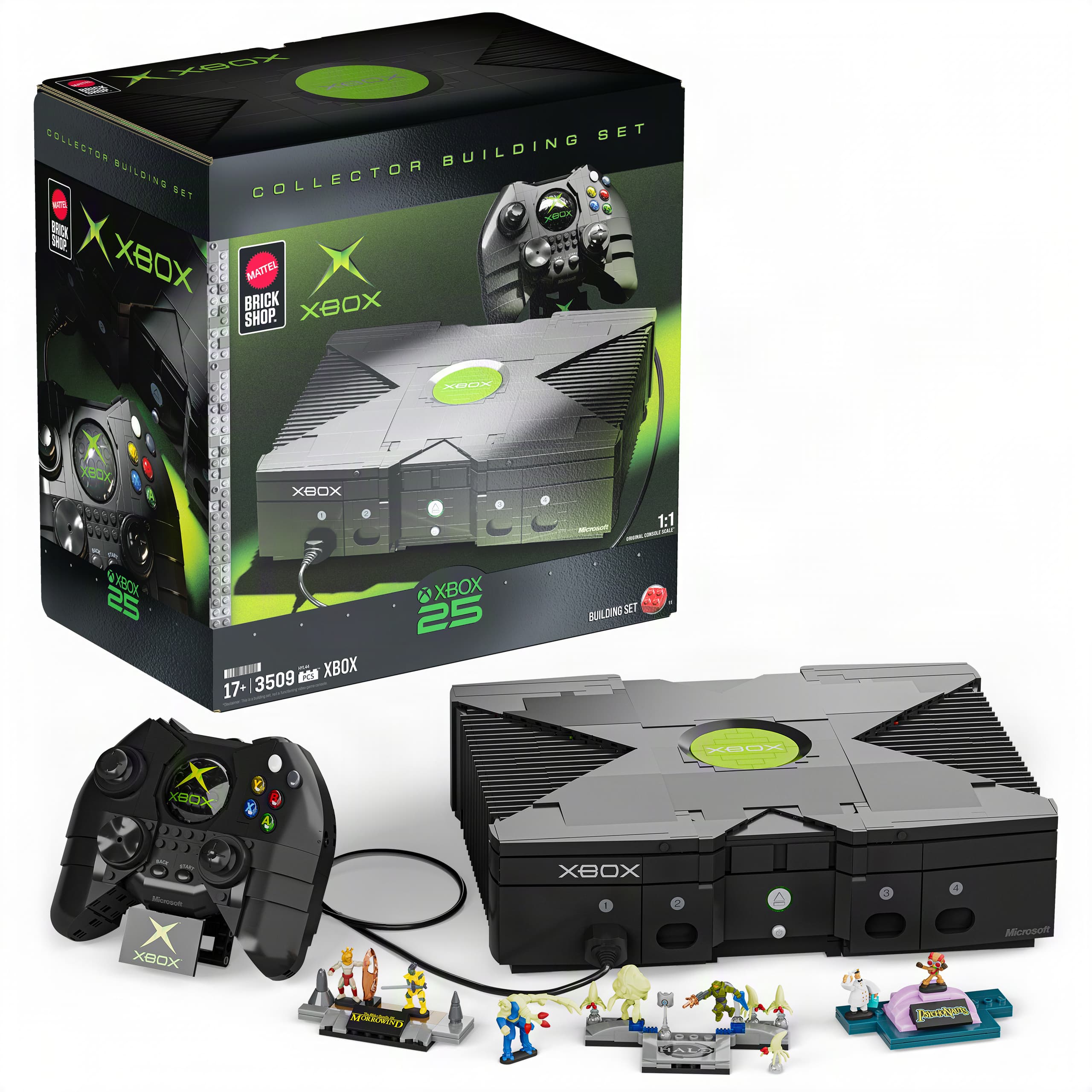Mattel Brick Shop - Xbox Game Studios Adult Building Set, 3509 Piece