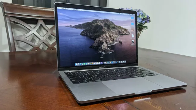 Apple's Macbook Pro 13-inch model, Powered by Intel Core i5 processor with Intel Iris Plus GPU and 58Wh Li-Po battery. So, pretty good for web, android, iOS, Desktop, and Mac Programming but sucks at Small and above levels of machine learning.