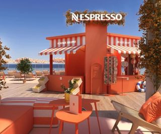 Nespresso X Pantone bar in Cannes