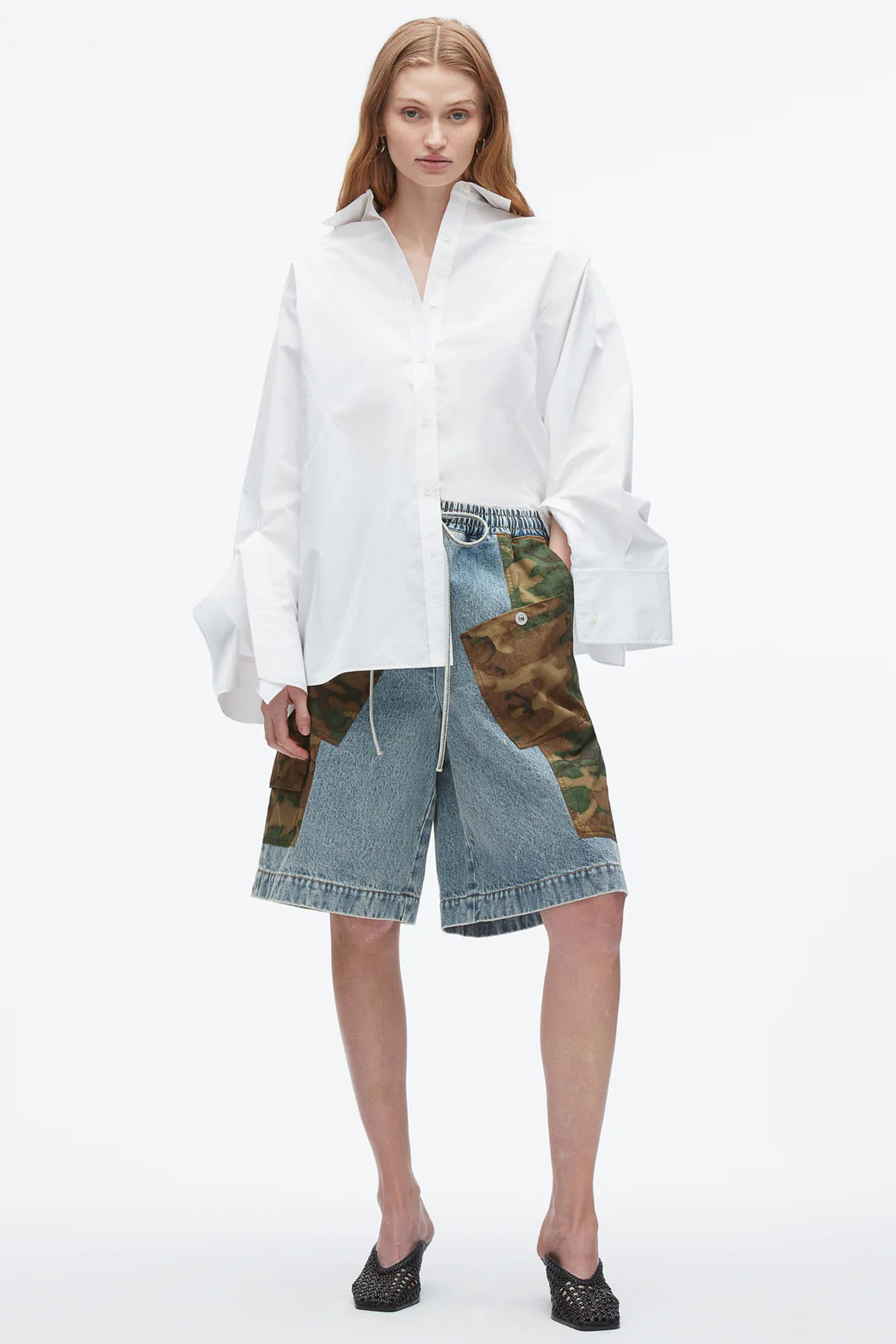 Patchwork Camo Basketball Short