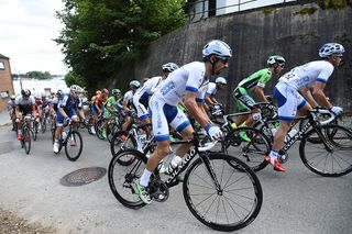 Action from stage two at the Postnord Danmark Rundt race from Romo to Sonderborg