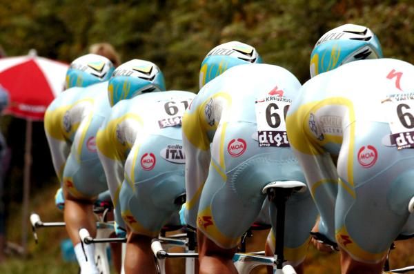Astana had special skinsuits