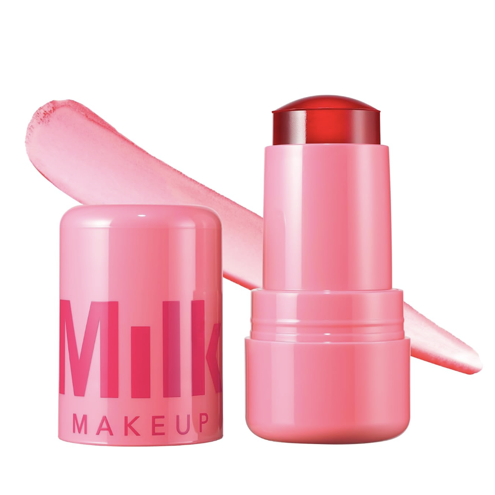 Milk Makeup Cooling Water Jelly Tint – Long-Lasting Sheer Lip + Cheek Stain With Firming Vegan Collagen + Hydrating Aloe – Transfer Proof, Buildable Lip Tint + Blush – Chill (red), 0.17 Oz