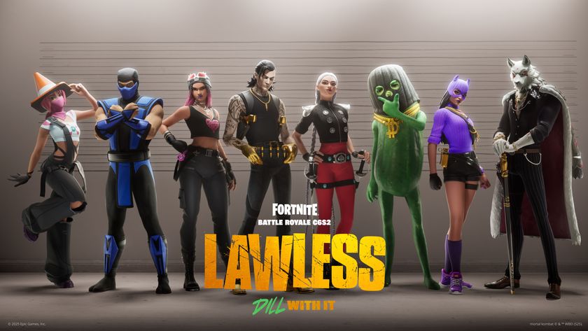 Fortnite characters in a prison lineup