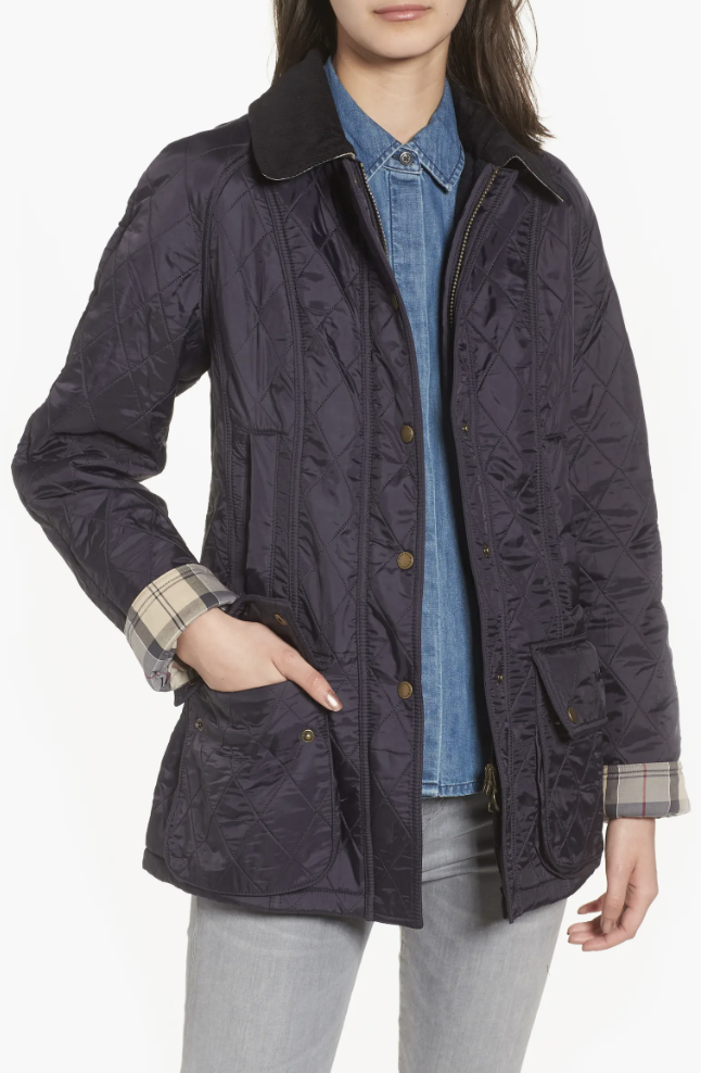 Beadnell Fleece Lined Quilted Jacket
