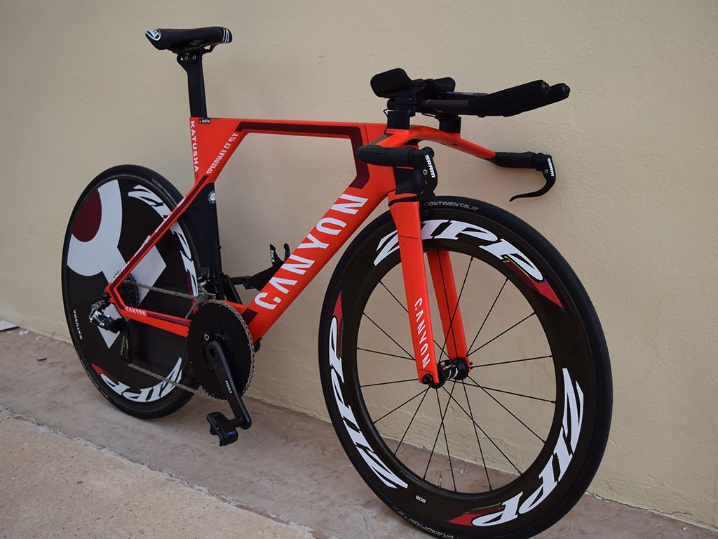 Zipp and SRAM provide the majority of the components for the former time trial world champion