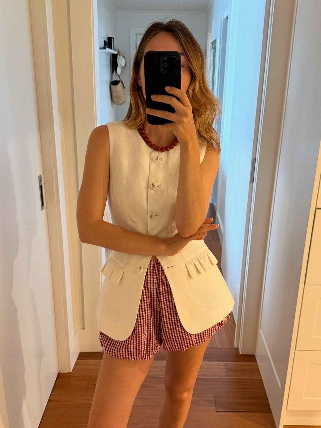 Posse gingham bubble shorts