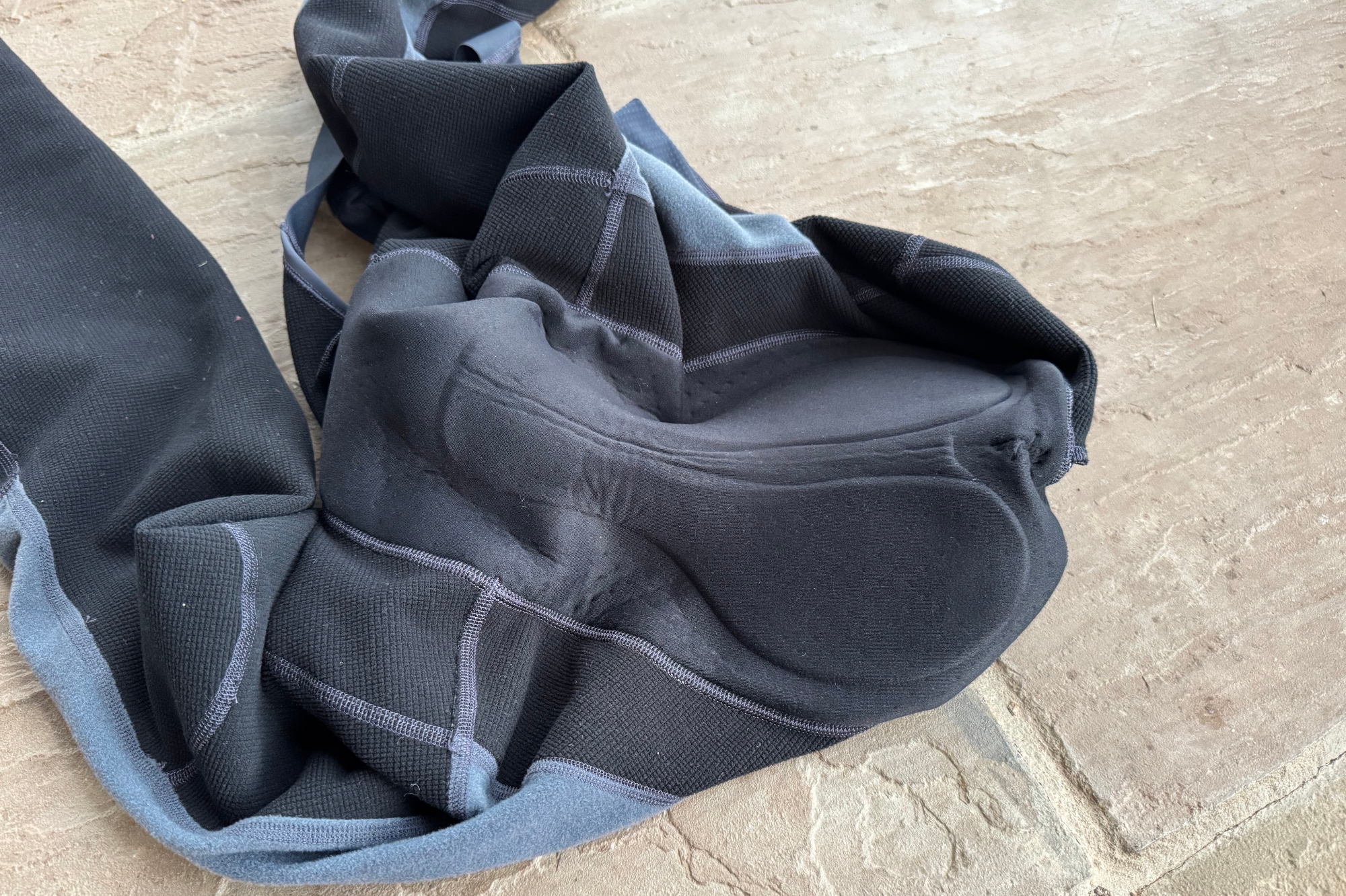 Detail of the chamois in the Rapha Pro Team III Bib Tights