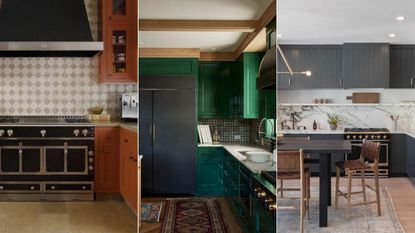 kitchens with black appliances