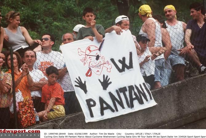 A Pantani fan at the 1999 Giro d'Italia
