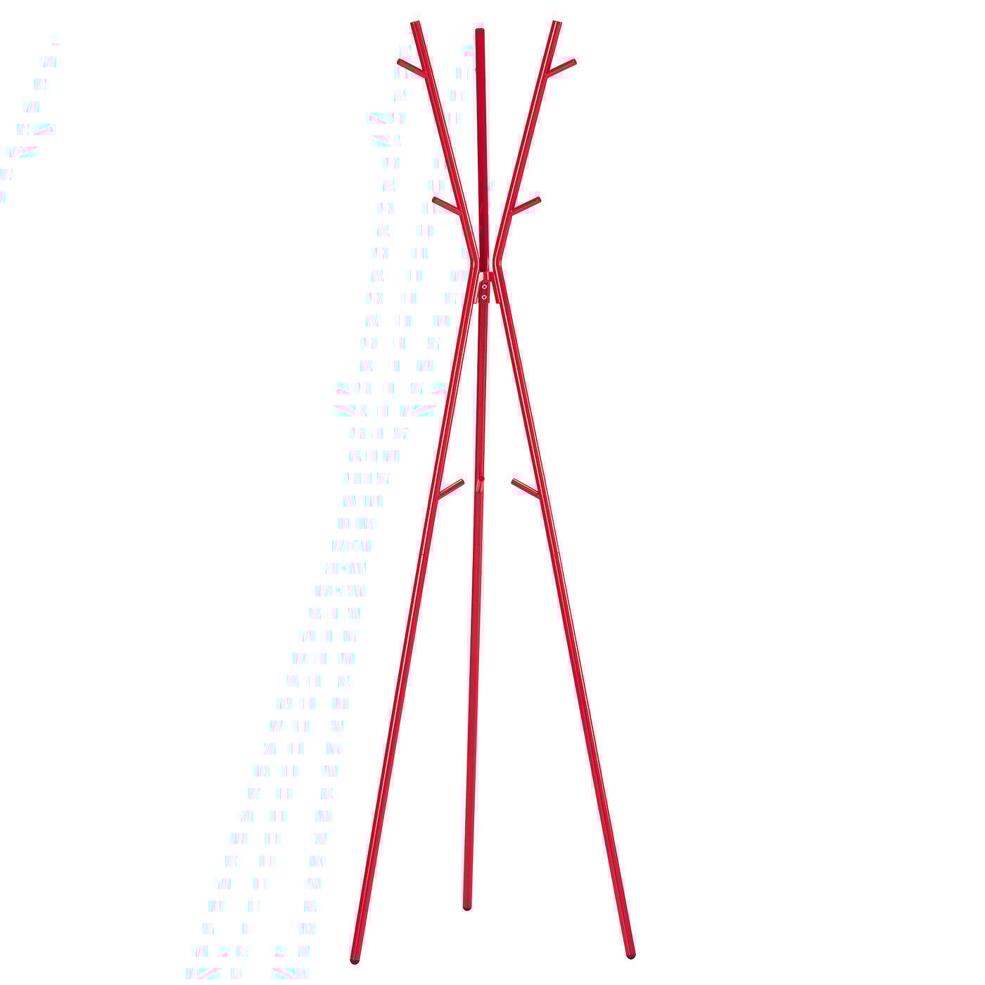 Ekrar Hat and Coat Stand - Bright Red 66 1/2 "