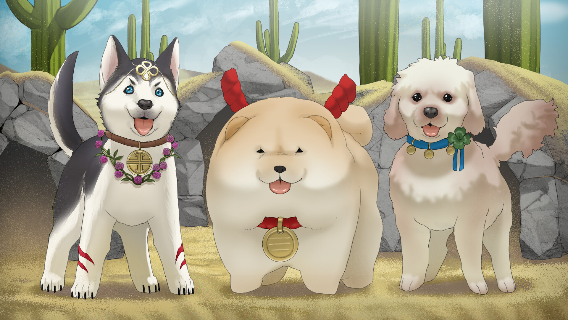 Cute dogs from Path of the Midnight Sun