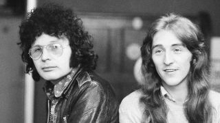 Deke Leonard and Terry Williams of Welsh rock band Man, London, 1974