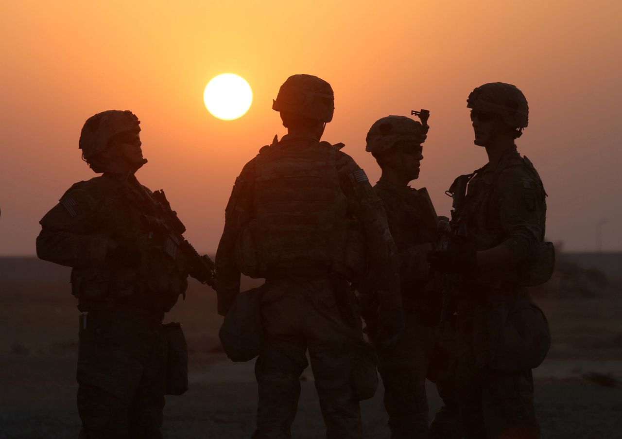 American soldiers in Iraq. 