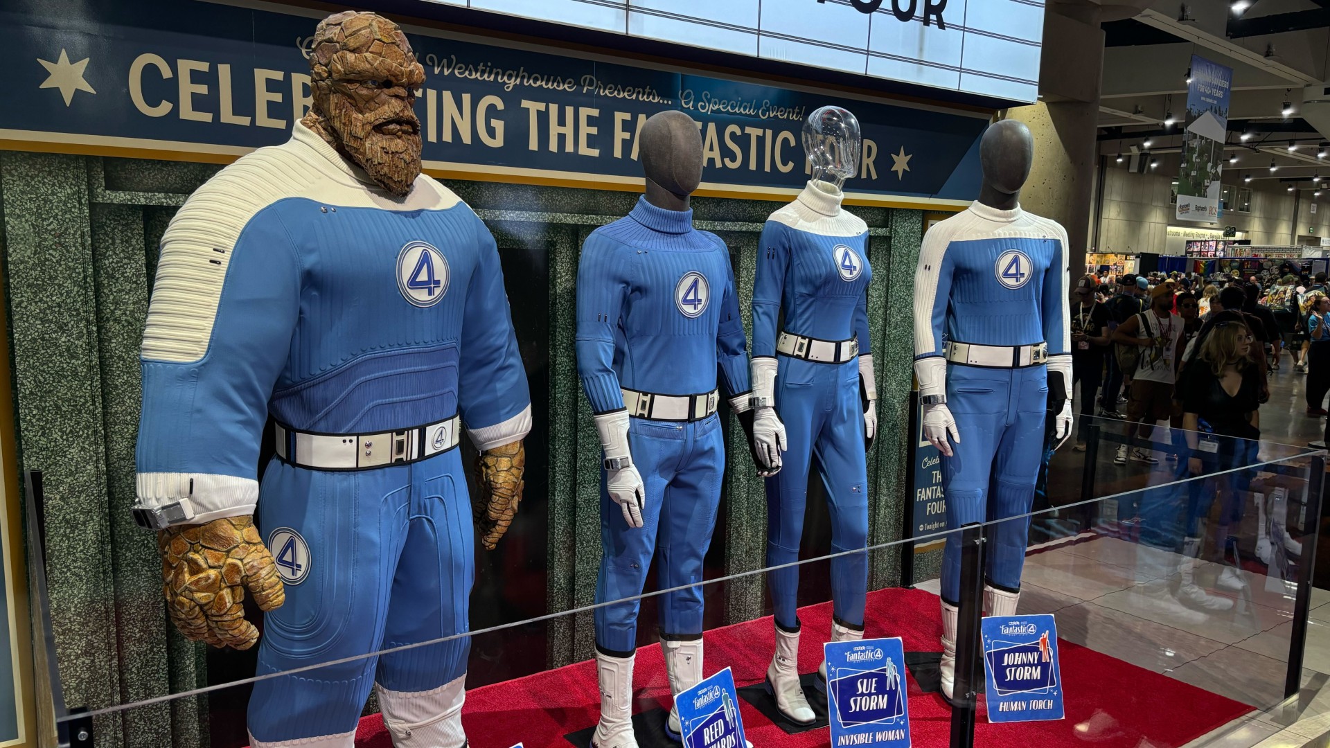 Fantastic Four First Steps display at San Diego Comic-Con 2025