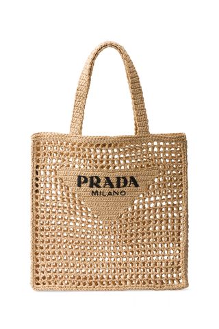 Prada Large Crochet Tote Bag