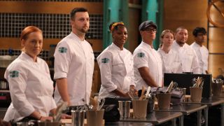 An example of competitors in Top Chef.