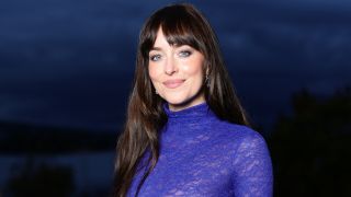 Dakota Johnson poses at the Opening Green Carpet for the 21st Zurich Film Festival at Kongresshaus on September 25, 2025 in Zurich, Switzerland.