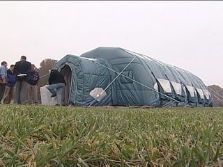 Inflatable Moon Base Prototype Heads to South Pole