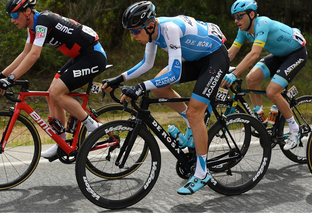 Tom Bohli (BMC Racing), Daniel Turek (Israel Cycling Academy) and Andriy Grivko (Astana)