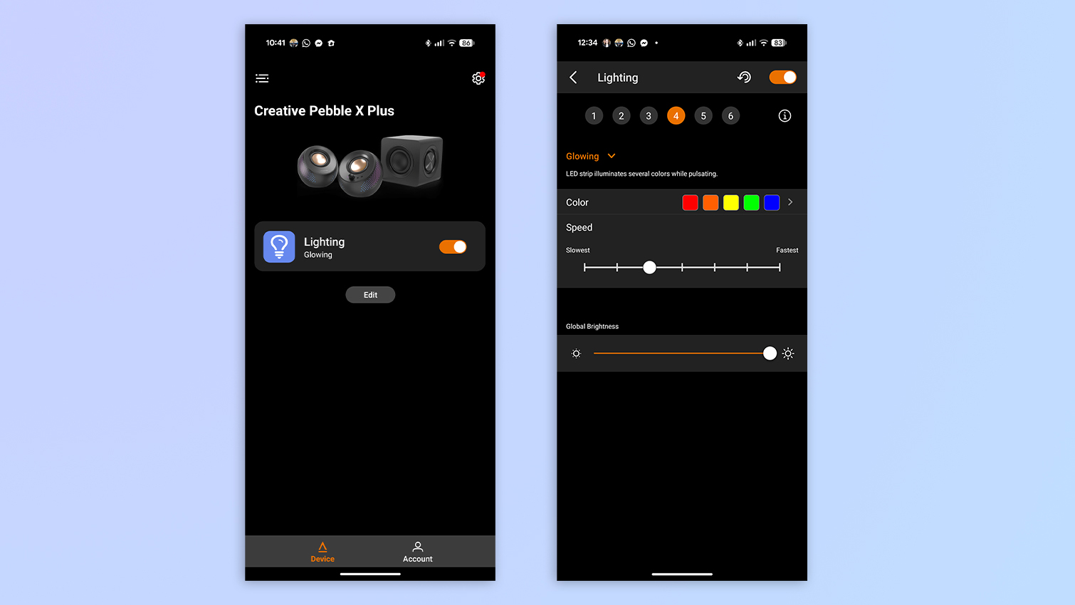 Creative app screenshots