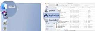 Open Finder, then click on Applications