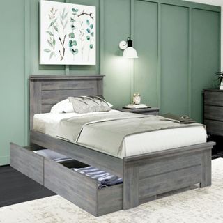 Three Posts Solid Wood Storage Bed