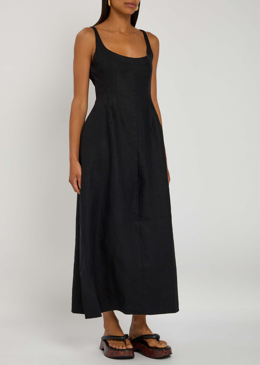 Sanne Linen Midi Dress