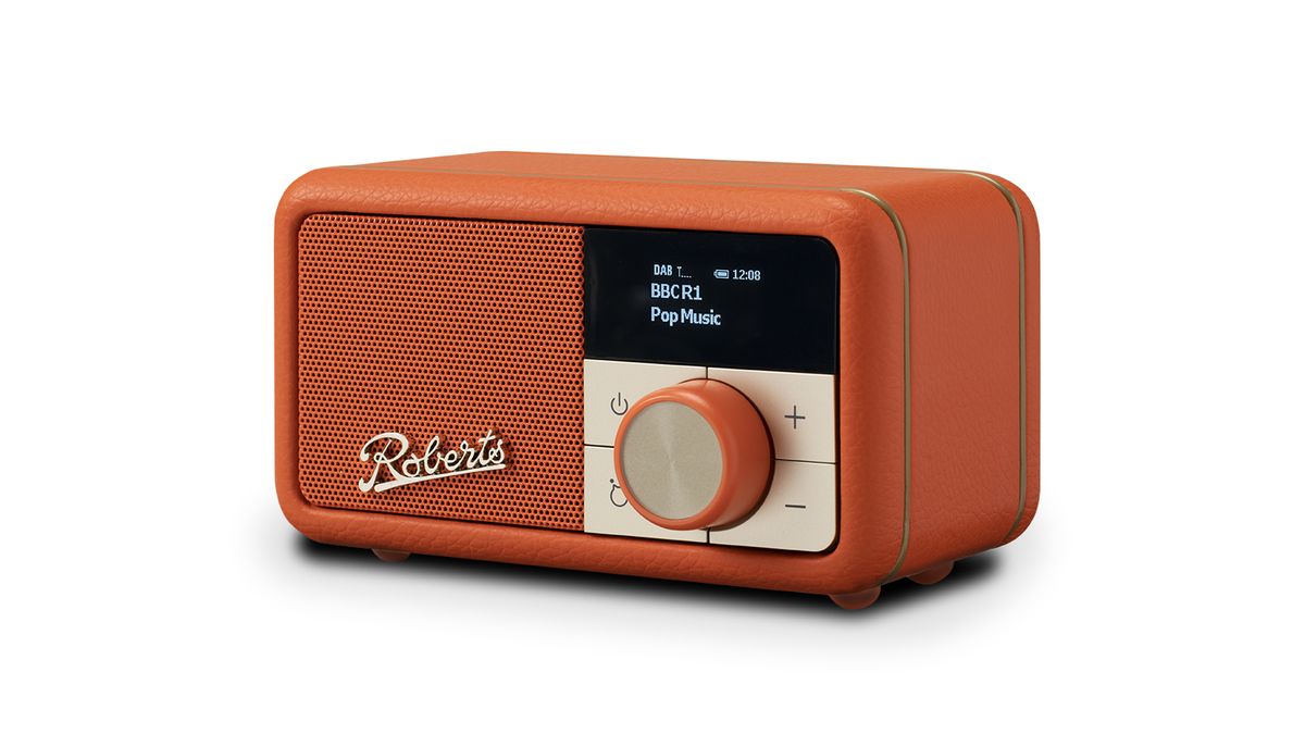 Roberts Revival Petite FM Radio with Bluetooth, Pop Orange