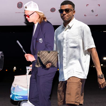 collage of soccer players carrying designer bags to the 2026 World Cup