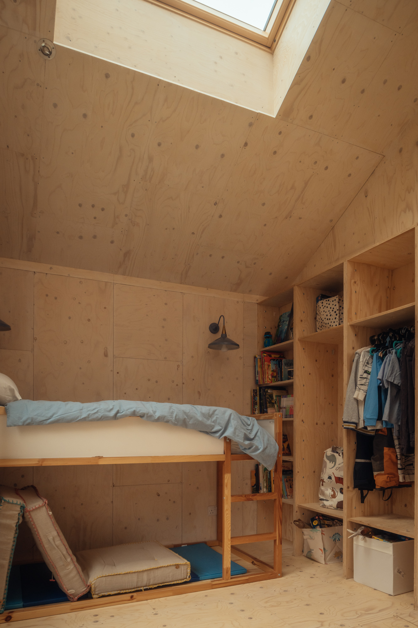 One of the new children's bedrooms in the extension