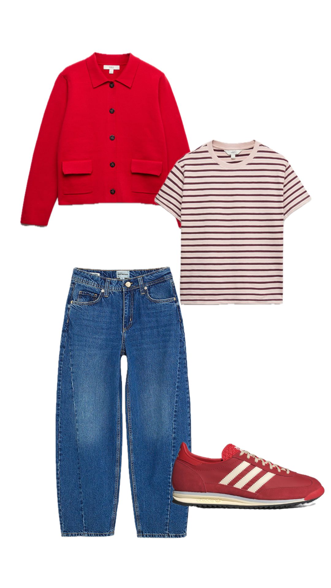 how to wear the M&amp;amp;S knitted jacket