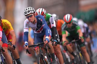 Oliver Wood in the U23 race at Bergen Worlds