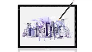 The best lightbox for tracing and drawing; a photo of the Huion A3 Lightbox