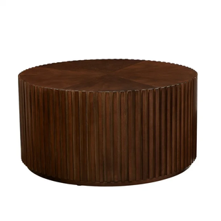 walnut monolith wooden coffee table 
