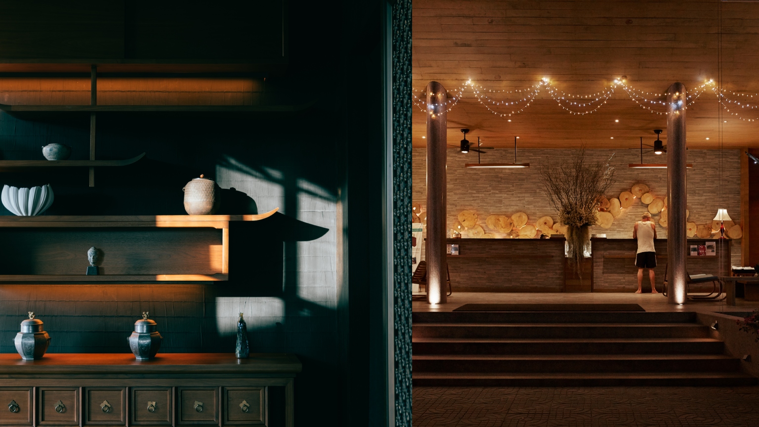 chic hotel lobby interiors