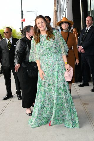 Drew Barrymore arrives at Variety's Power of Women event on May 05, 2022 in New York City