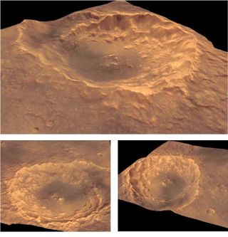 Details of an Impact Crater