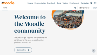 Website screenshot of Moodle LMS